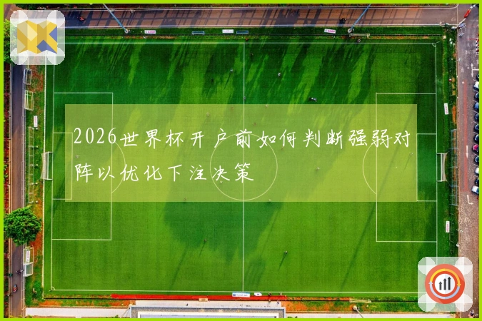 2026世界杯开户前如何判断强弱对阵以优化下注决策